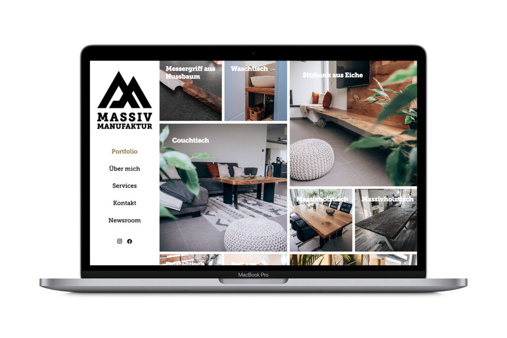 Massiv Manufaktur Homepage